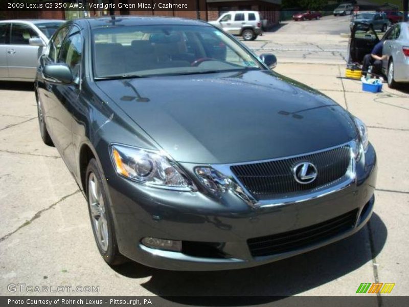 Verdigris Green Mica / Cashmere 2009 Lexus GS 350 AWD