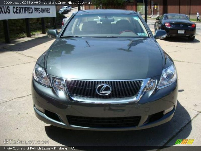 Verdigris Green Mica / Cashmere 2009 Lexus GS 350 AWD