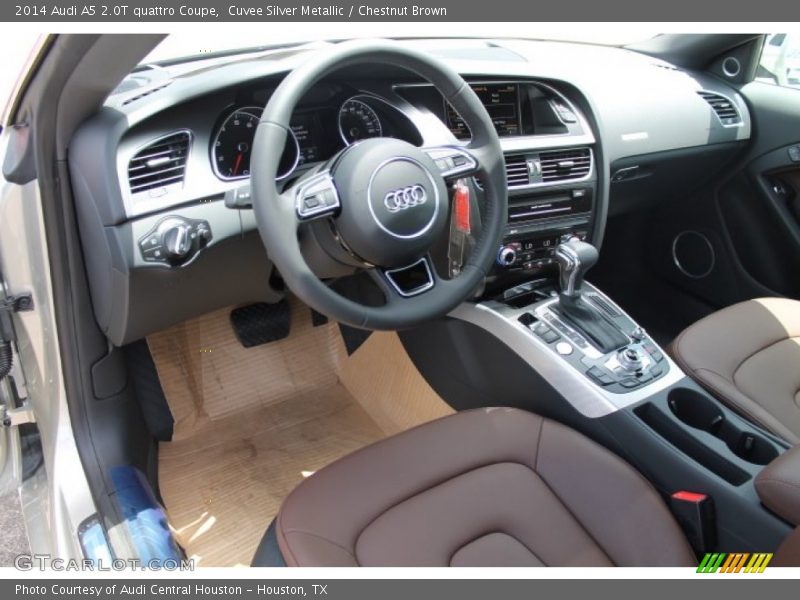 Cuvee Silver Metallic / Chestnut Brown 2014 Audi A5 2.0T quattro Coupe