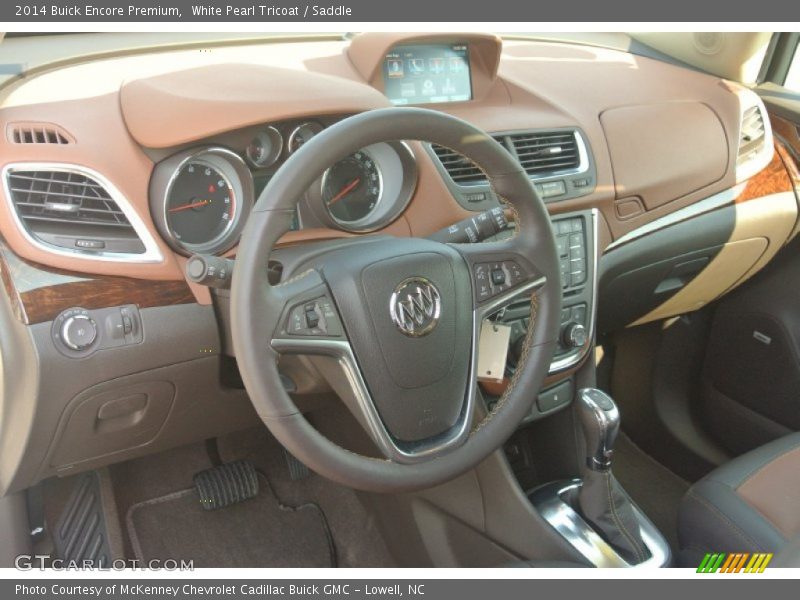 White Pearl Tricoat / Saddle 2014 Buick Encore Premium