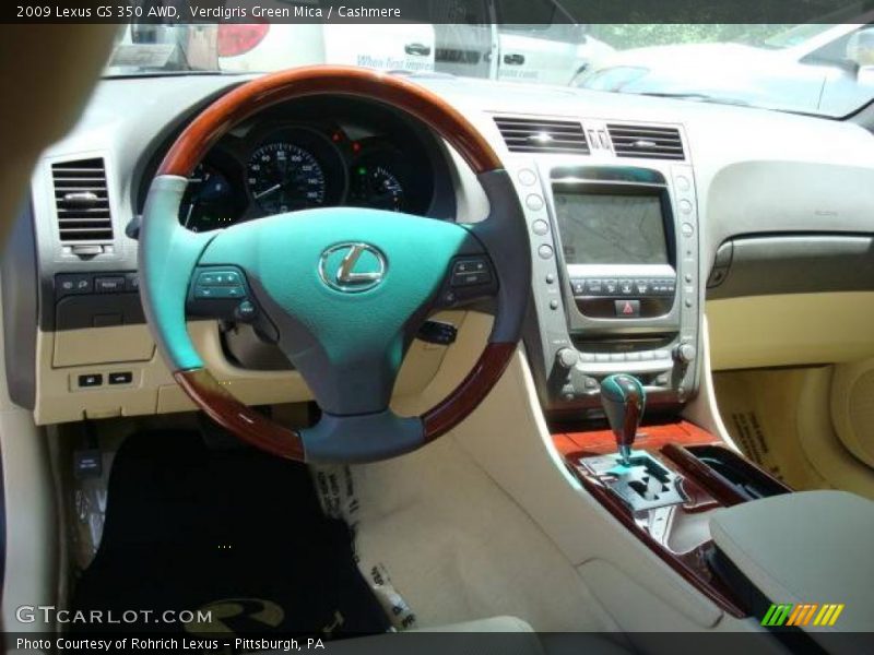Verdigris Green Mica / Cashmere 2009 Lexus GS 350 AWD