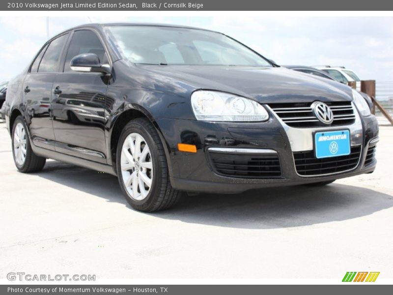 Black / Cornsilk Beige 2010 Volkswagen Jetta Limited Edition Sedan
