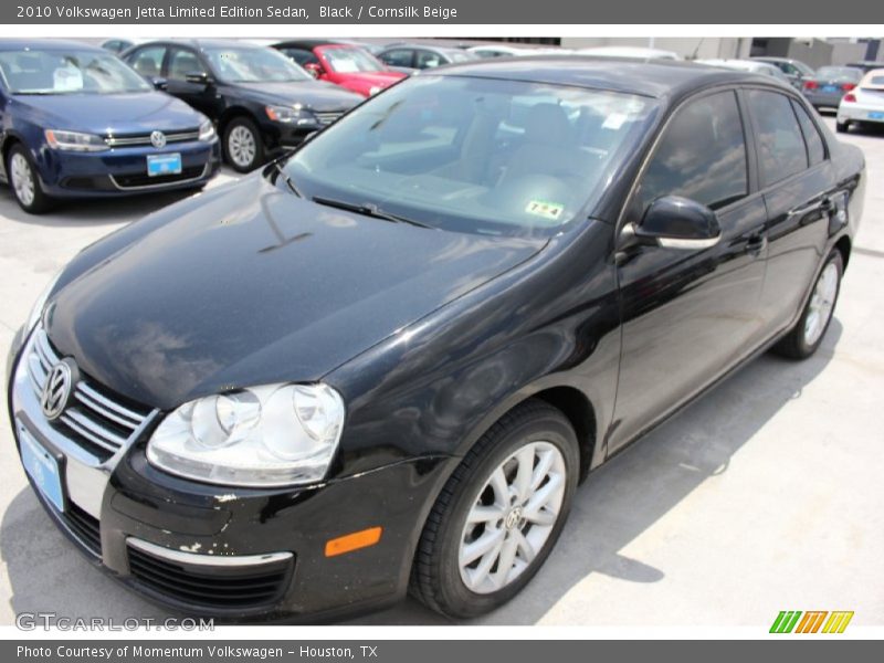 Black / Cornsilk Beige 2010 Volkswagen Jetta Limited Edition Sedan