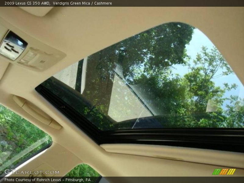 Verdigris Green Mica / Cashmere 2009 Lexus GS 350 AWD
