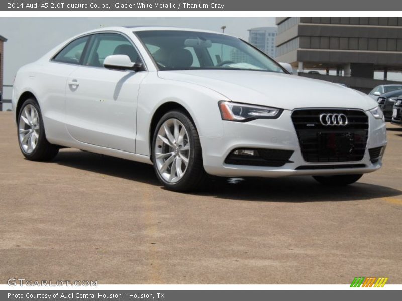 Glacier White Metallic / Titanium Gray 2014 Audi A5 2.0T quattro Coupe