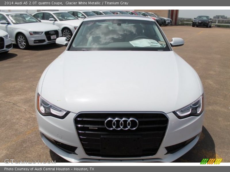 Glacier White Metallic / Titanium Gray 2014 Audi A5 2.0T quattro Coupe