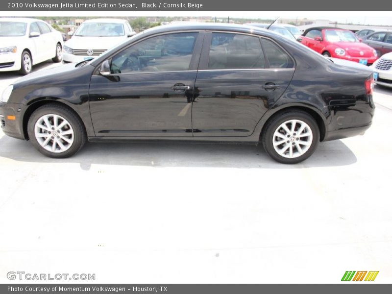 Black / Cornsilk Beige 2010 Volkswagen Jetta Limited Edition Sedan