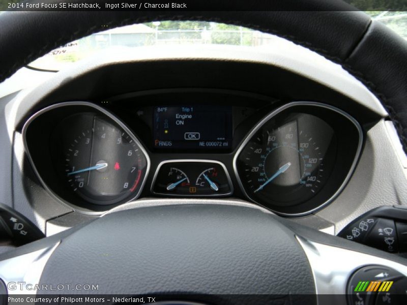 Ingot Silver / Charcoal Black 2014 Ford Focus SE Hatchback