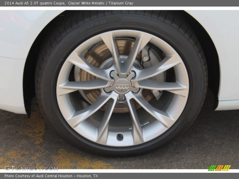 Glacier White Metallic / Titanium Gray 2014 Audi A5 2.0T quattro Coupe