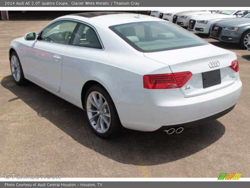 Glacier White Metallic / Titanium Gray 2014 Audi A5 2.0T quattro Coupe