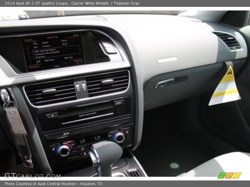 Glacier White Metallic / Titanium Gray 2014 Audi A5 2.0T quattro Coupe
