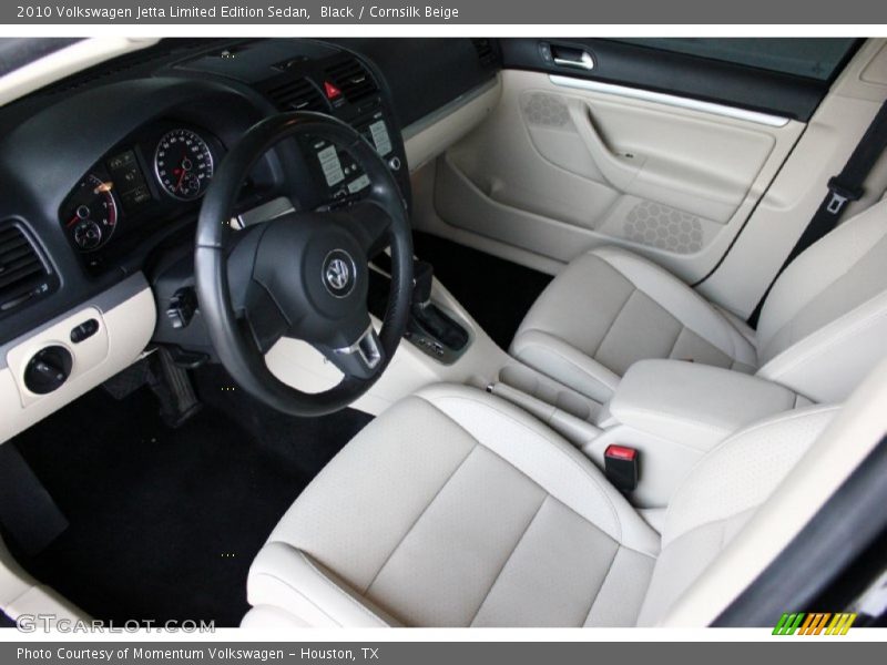 Black / Cornsilk Beige 2010 Volkswagen Jetta Limited Edition Sedan