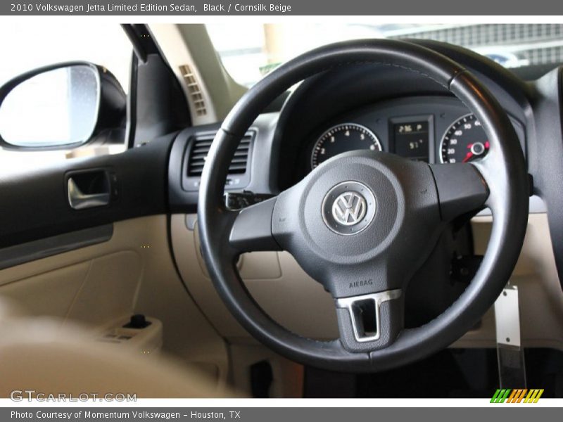 Black / Cornsilk Beige 2010 Volkswagen Jetta Limited Edition Sedan