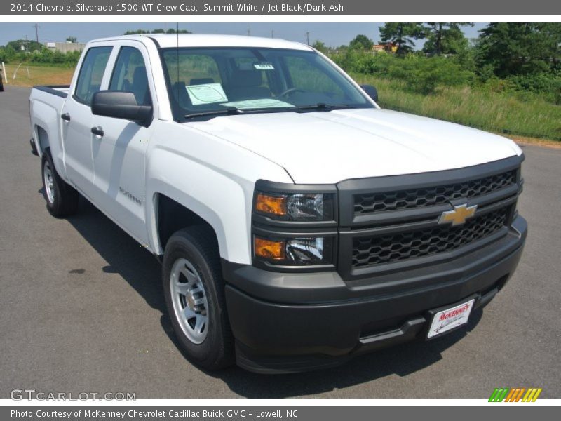Summit White / Jet Black/Dark Ash 2014 Chevrolet Silverado 1500 WT Crew Cab