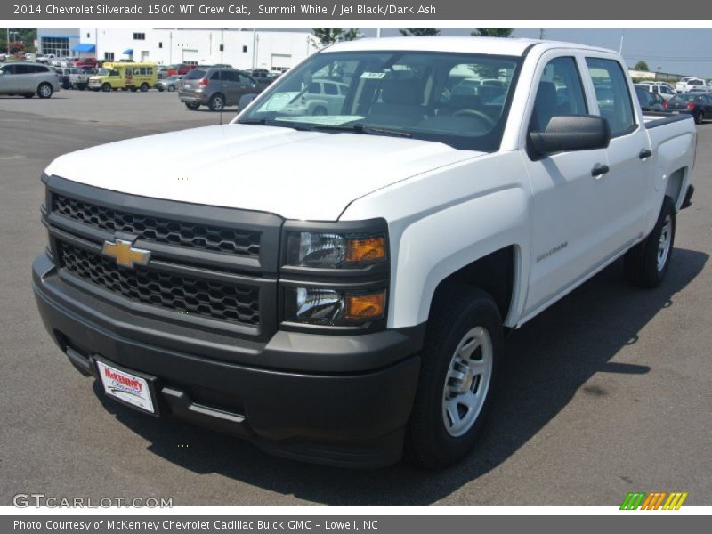 Summit White / Jet Black/Dark Ash 2014 Chevrolet Silverado 1500 WT Crew Cab