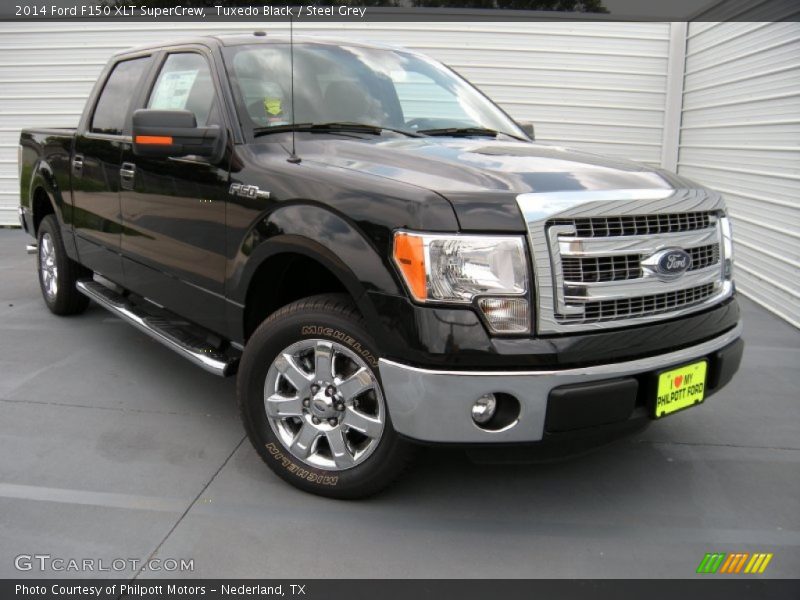 Tuxedo Black / Steel Grey 2014 Ford F150 XLT SuperCrew