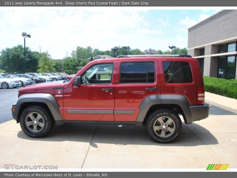 Deep Cherry Red Crystal Pearl / Dark Slate Gray 2011 Jeep Liberty Renegade 4x4