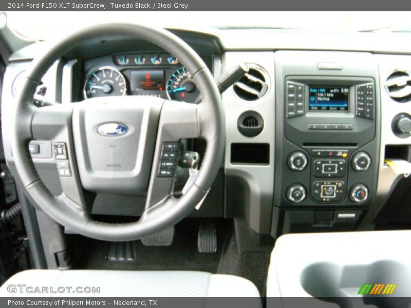 Tuxedo Black / Steel Grey 2014 Ford F150 XLT SuperCrew