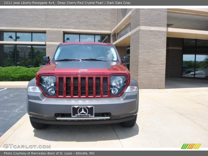 Deep Cherry Red Crystal Pearl / Dark Slate Gray 2011 Jeep Liberty Renegade 4x4