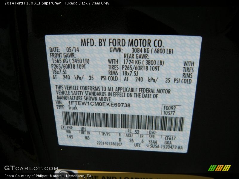Tuxedo Black / Steel Grey 2014 Ford F150 XLT SuperCrew