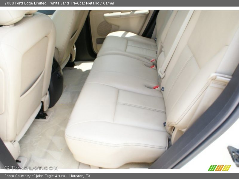 White Sand Tri-Coat Metallic / Camel 2008 Ford Edge Limited