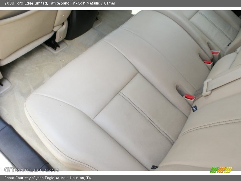 White Sand Tri-Coat Metallic / Camel 2008 Ford Edge Limited
