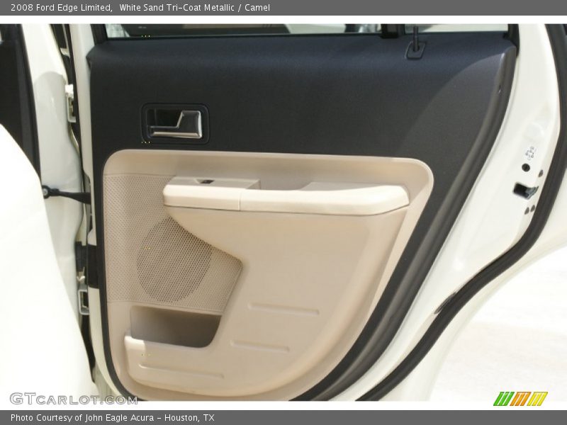 White Sand Tri-Coat Metallic / Camel 2008 Ford Edge Limited
