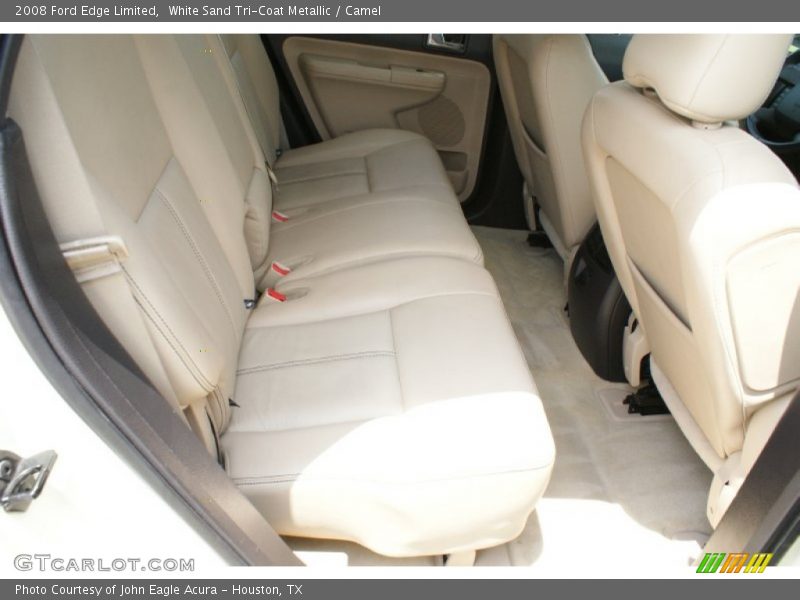 White Sand Tri-Coat Metallic / Camel 2008 Ford Edge Limited