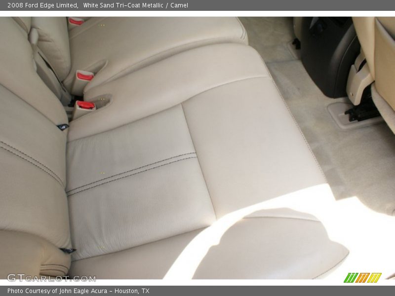White Sand Tri-Coat Metallic / Camel 2008 Ford Edge Limited