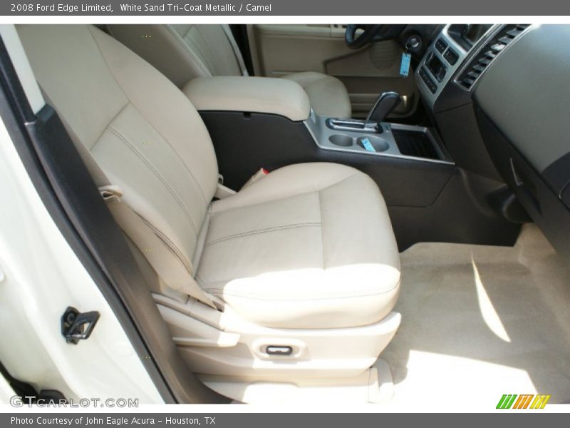 White Sand Tri-Coat Metallic / Camel 2008 Ford Edge Limited