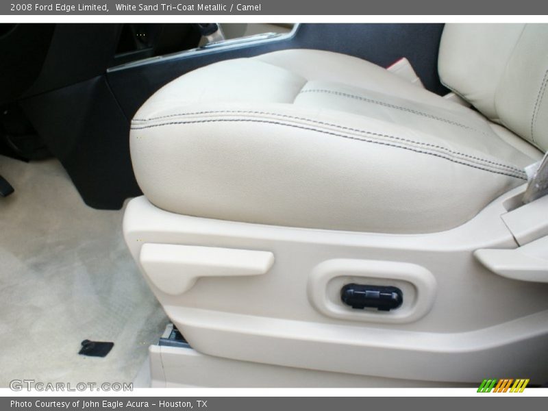 White Sand Tri-Coat Metallic / Camel 2008 Ford Edge Limited