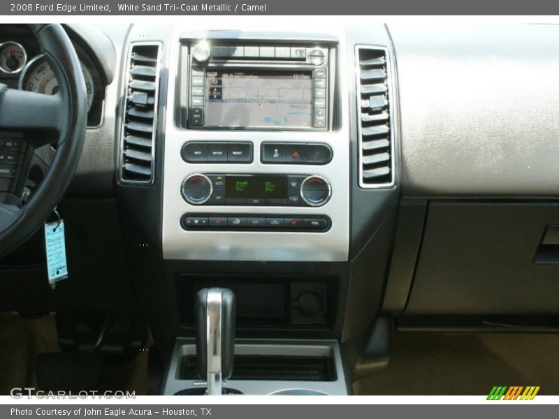 White Sand Tri-Coat Metallic / Camel 2008 Ford Edge Limited
