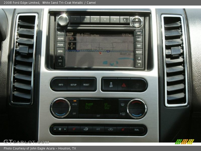 White Sand Tri-Coat Metallic / Camel 2008 Ford Edge Limited