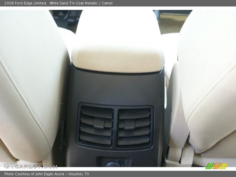 White Sand Tri-Coat Metallic / Camel 2008 Ford Edge Limited