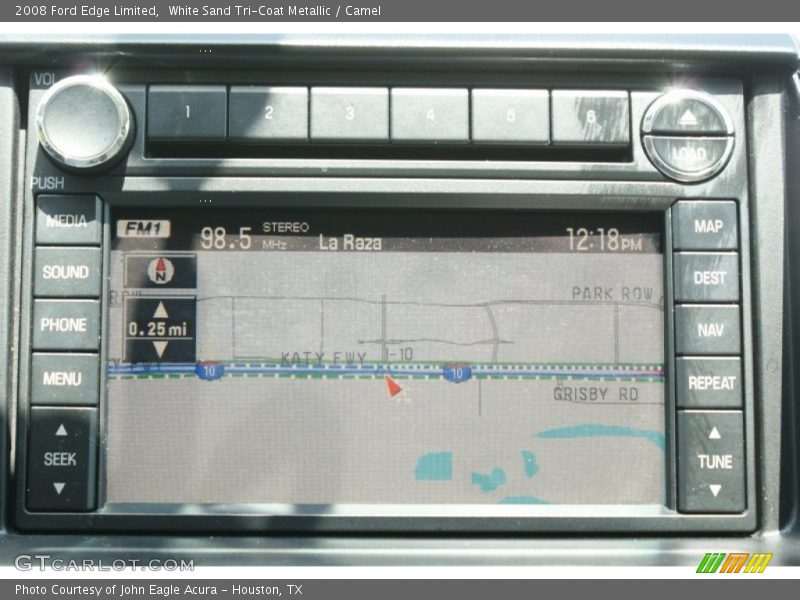 White Sand Tri-Coat Metallic / Camel 2008 Ford Edge Limited