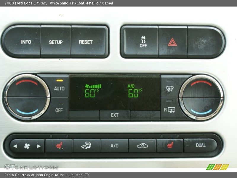 White Sand Tri-Coat Metallic / Camel 2008 Ford Edge Limited