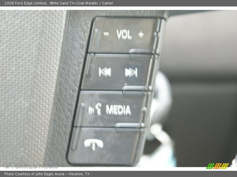 White Sand Tri-Coat Metallic / Camel 2008 Ford Edge Limited