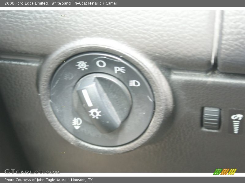 White Sand Tri-Coat Metallic / Camel 2008 Ford Edge Limited
