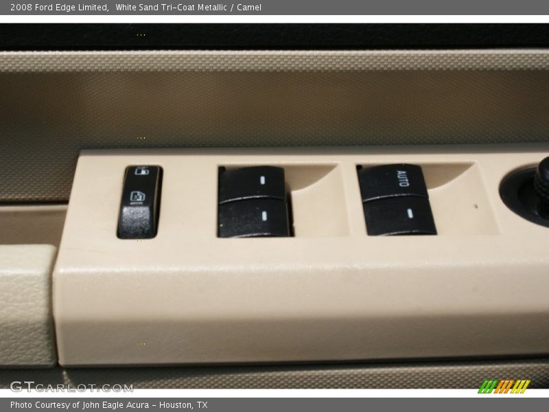 White Sand Tri-Coat Metallic / Camel 2008 Ford Edge Limited