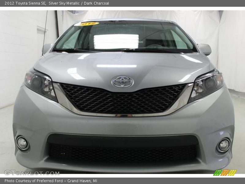Silver Sky Metallic / Dark Charcoal 2012 Toyota Sienna SE
