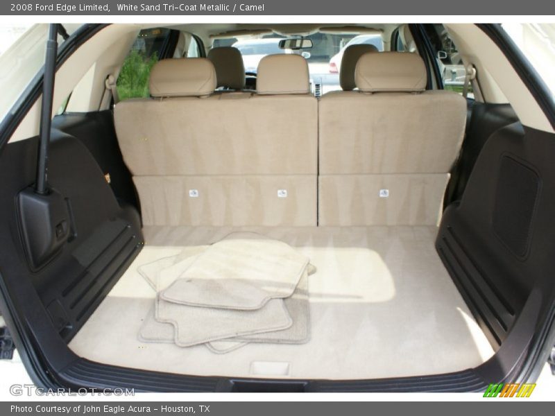 White Sand Tri-Coat Metallic / Camel 2008 Ford Edge Limited