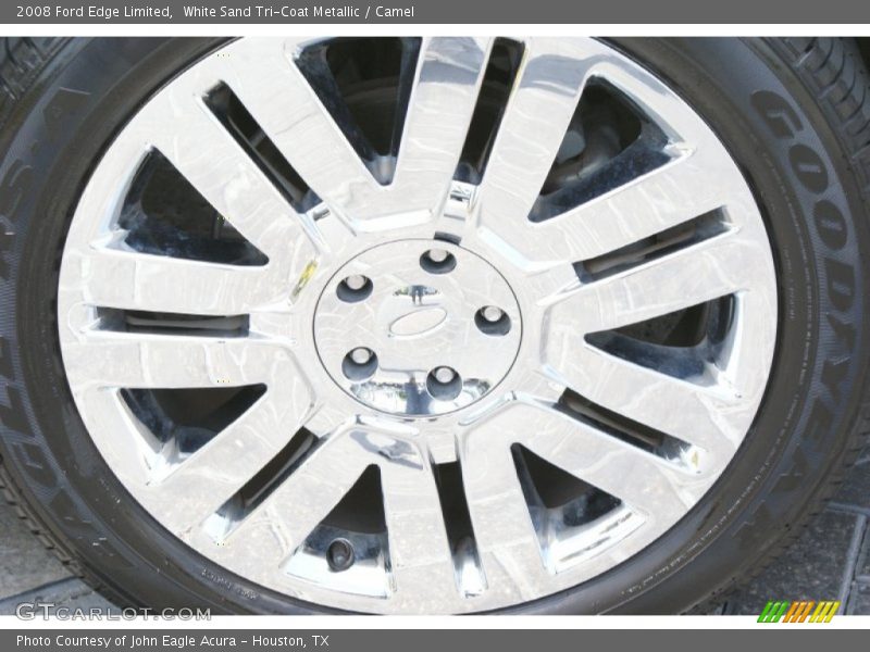 White Sand Tri-Coat Metallic / Camel 2008 Ford Edge Limited