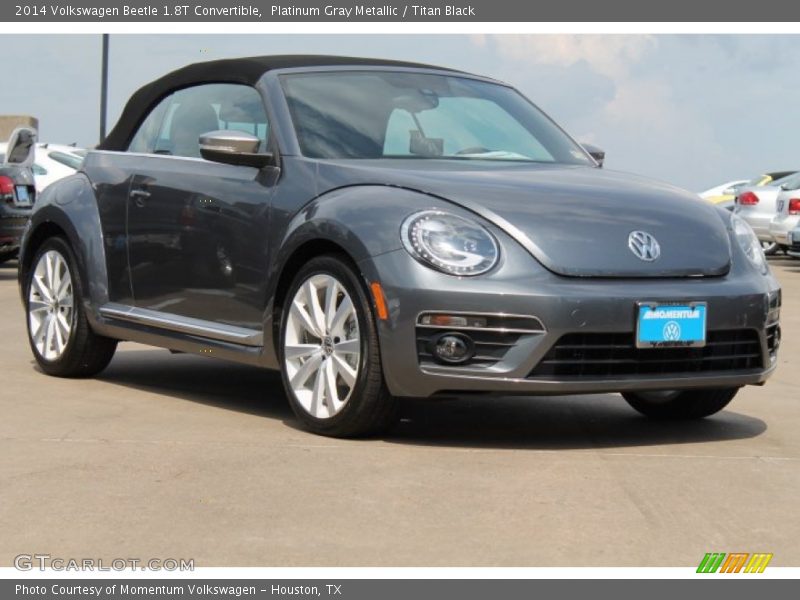 Platinum Gray Metallic / Titan Black 2014 Volkswagen Beetle 1.8T Convertible