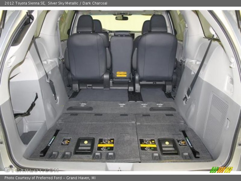 Silver Sky Metallic / Dark Charcoal 2012 Toyota Sienna SE