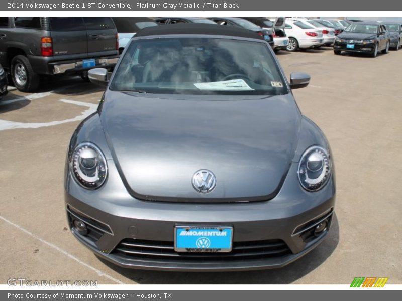 Platinum Gray Metallic / Titan Black 2014 Volkswagen Beetle 1.8T Convertible