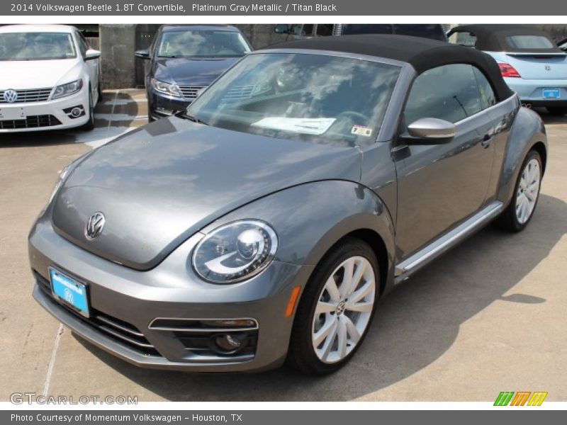 Platinum Gray Metallic / Titan Black 2014 Volkswagen Beetle 1.8T Convertible