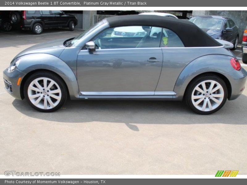 Platinum Gray Metallic / Titan Black 2014 Volkswagen Beetle 1.8T Convertible