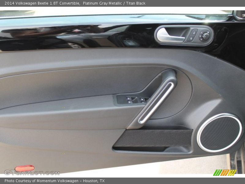 Platinum Gray Metallic / Titan Black 2014 Volkswagen Beetle 1.8T Convertible