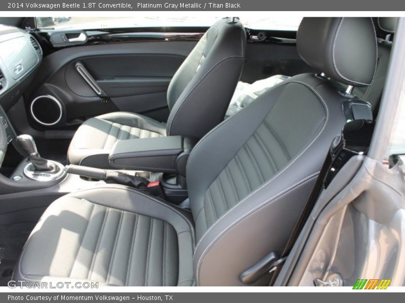Platinum Gray Metallic / Titan Black 2014 Volkswagen Beetle 1.8T Convertible