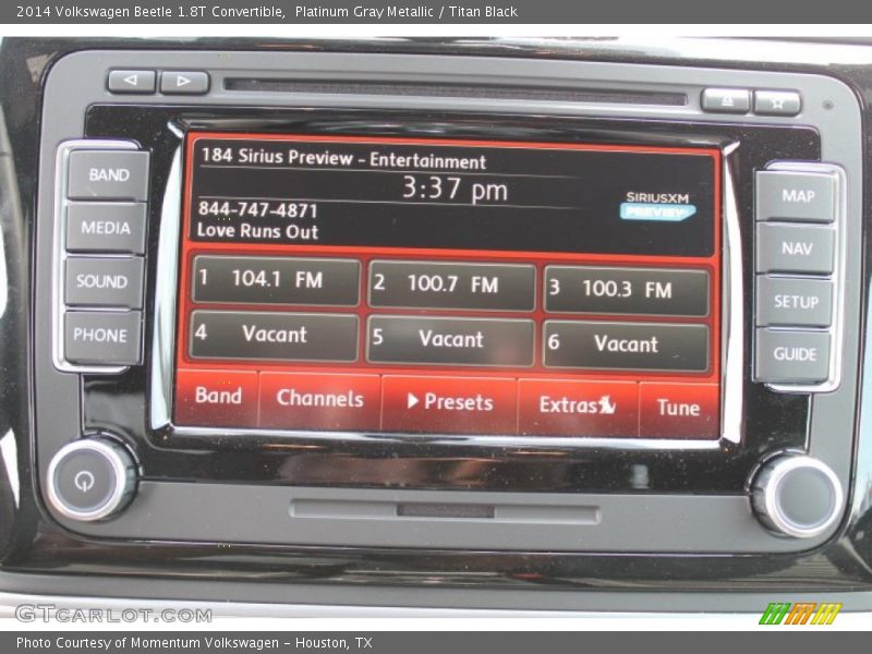 Platinum Gray Metallic / Titan Black 2014 Volkswagen Beetle 1.8T Convertible